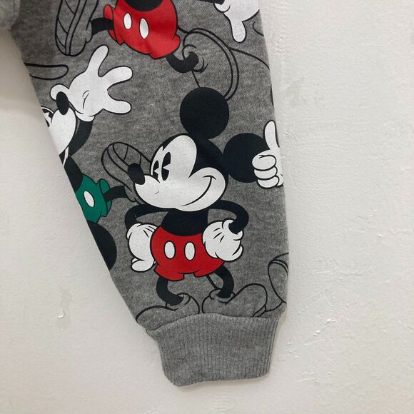 Disney Mickey Mouse Sweatshirt Women's XS Cropped Drawstring Gray - Picture 9 of 12